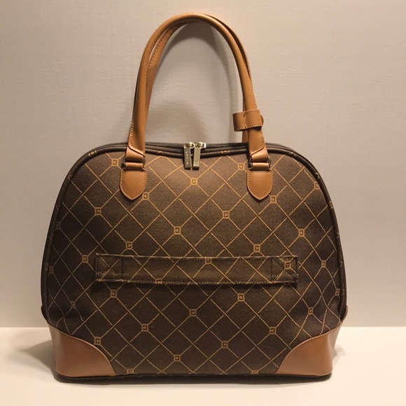 NWT Chaps travel tote Brown/tan - Picture 2 of 6